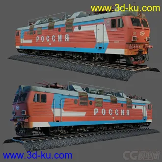3D打印模型火车 列出-轨道-石子 一套完整文件的图片