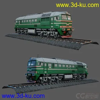3D打印模型火车 列出-轨道-石子 一套完整文件的图片