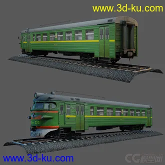 3D打印模型火车 列出-轨道-石子 一套完整文件的图片