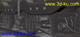 3D打印模型火车-带轨道老式火车的图片