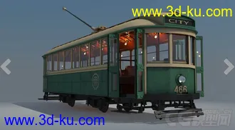 3D打印模型火车-轨道电车的图片