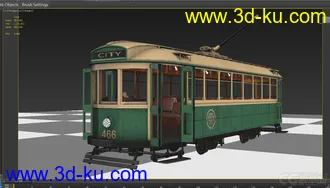 3D打印模型火车-轨道电车的图片