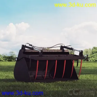 3D打印模型机械类-铲车-挖掘车-拖拉机-吊车-推土机的图片