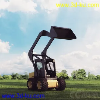 3D打印模型机械类-铲车-挖掘车-拖拉机-吊车-推土机的图片