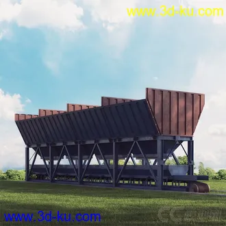 3D打印模型机械类-铲车-挖掘车-拖拉机-吊车-推土机的图片