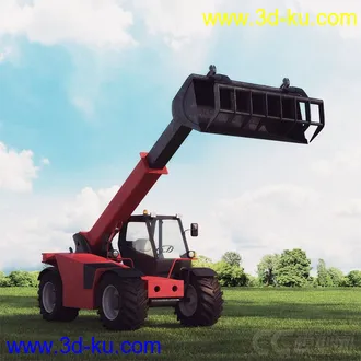 3D打印模型机械类-铲车-挖掘车-拖拉机-吊车-推土机的图片