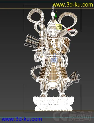 3D打印模型雕像金色的图片