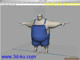 3D打印模型设置好的大胖子 权重已刷的图片