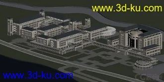澳门大学3DMAX模型的图片