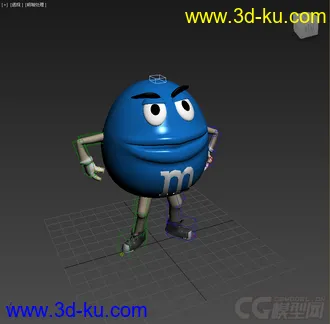 3D打印模型MM豆，带绑定带动画的图片