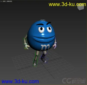3D打印模型MM豆，带绑定带动画的图片
