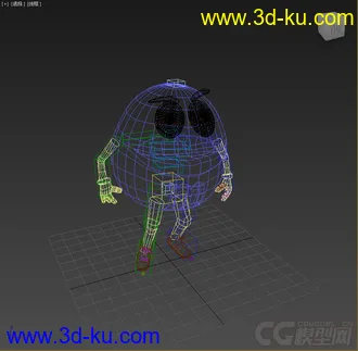 3D打印模型MM豆，带绑定带动画的图片