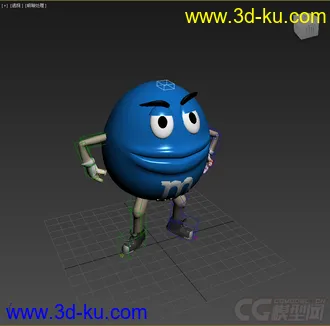 3D打印模型MM豆，带绑定带动画的图片