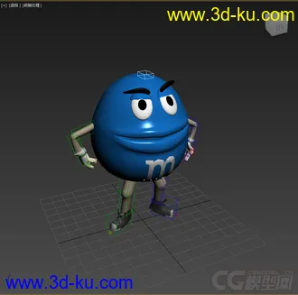 3D打印模型MM豆，带绑定带动画的图片