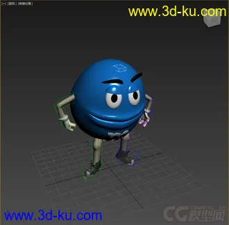 3D打印模型MM豆，带绑定带动画的图片