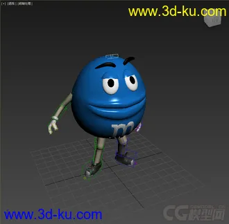 3D打印模型MM豆，带绑定带动画的图片