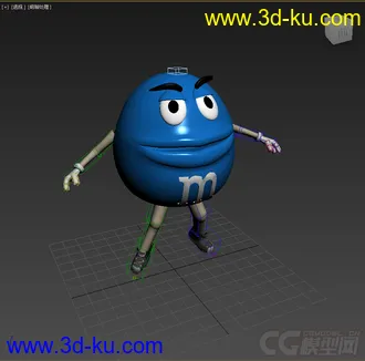 3D打印模型MM豆，带绑定带动画的图片