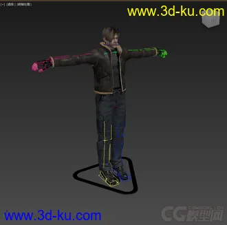 3D打印模型男人，低模免费，带绑定的图片