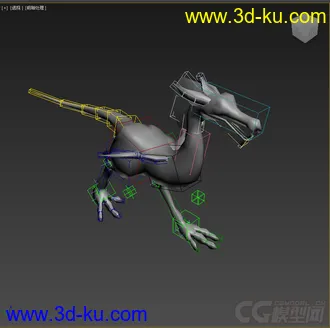 3D打印模型龙白模，免费低模的图片