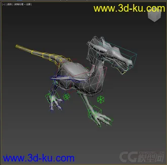 3D打印模型龙白模，免费低模的图片