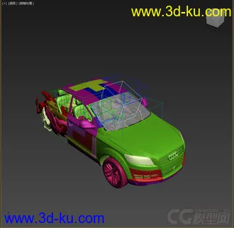 3D打印模型汽车人，带变型动画，带绑定的图片