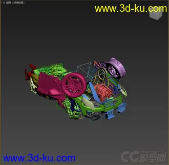 3D打印模型汽车人，带变型动画，带绑定的图片