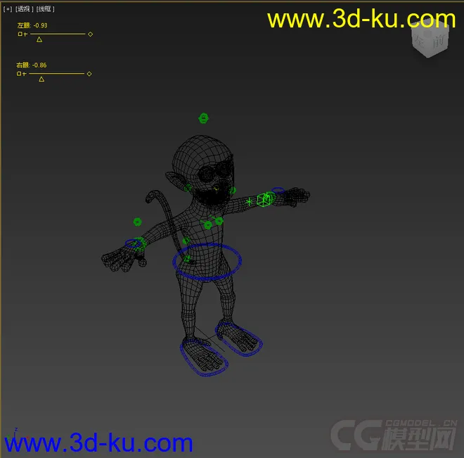 Q版猴子，免费带绑定模型的图片3