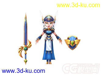 3D打印模型游戏人物小角色。的图片