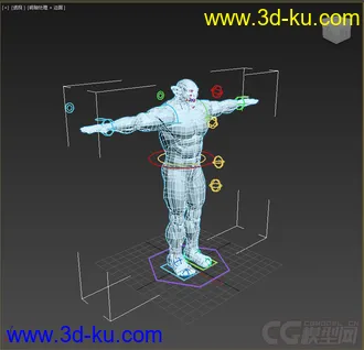 3D打印模型怪物，带绑定的图片