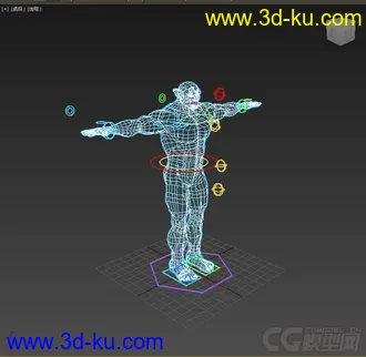 3D打印模型怪物，带绑定的图片
