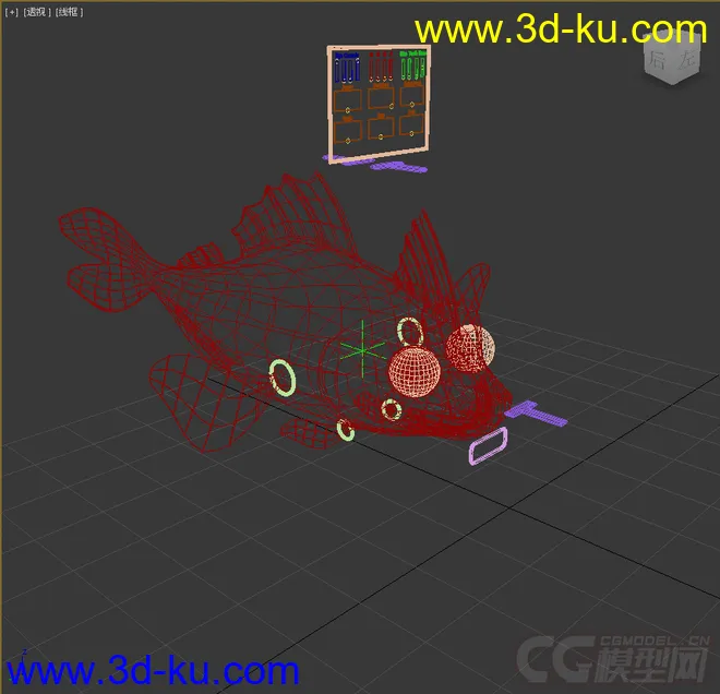 Q版鱼，免费带绑定模型的图片3