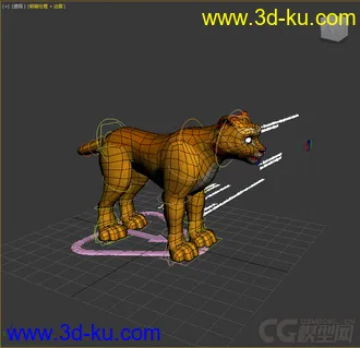 3D打印模型狮子，老虎，带绑定的图片