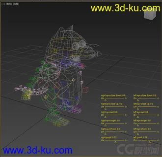 3D打印模型Q版老鼠，带绑定的图片