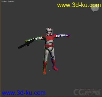 3D打印模型机甲，低模免费，带绑定的图片