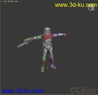 3D打印模型机甲，低模免费，带绑定的图片