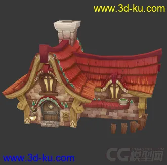 3D打印模型红房子的图片