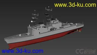 3D打印模型美国海军驱逐舰 USS SPRUANCE的图片