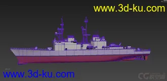 3D打印模型美国海军驱逐舰 USS SPRUANCE的图片