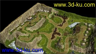 3D打印模型天龙八部-----五个大场景的图片