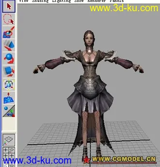 3D打印模型漂亮贴图妹妹的图片