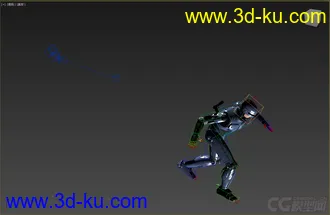 3D打印模型机甲类，带绑定动画，跳长绳的图片