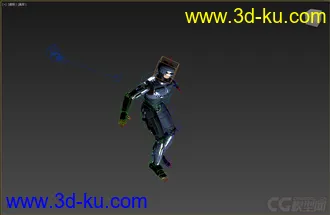 3D打印模型机甲类，带绑定动画，跳长绳的图片