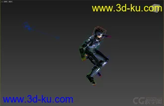 3D打印模型机甲类，带绑定动画，跳长绳的图片