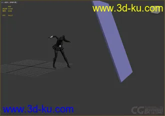 3D打印模型女战士，带绑定动画的图片