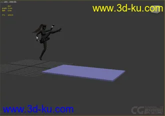 3D打印模型女战士，带绑定动画的图片