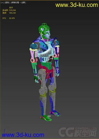 3D打印模型机器人，带绑定的图片