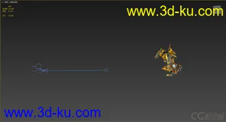 3D打印模型变形金刚，带绑定动画，大黄蜂，变身的图片