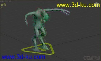 3D打印模型怪物，带绑定的图片
