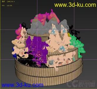 3D打印模型娃娃店架子的图片