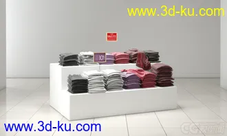 3D打印模型服装店货架的图片